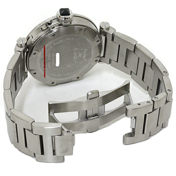 カルティエ Cartier メンズ腕時計 パシャ シータイマー W31077M7 ブラック文字盤 ステンレススチール 自動巻き kadusaya78-10035677 質かづさや サンプル画像3