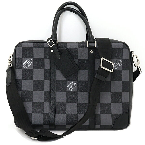 Rakuten - ルイ ヴィトン LOUIS VUITTON シリウス ブリーフケース ビジネスバック 2WAYバッグ メンズ ダミエ N50072 ブラック 【中古】Aランク