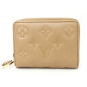 ルイ ヴィトン LOUIS VUITTON ポルトフォイユ・ルー モノグラム エンボス ラムレザー M81673 Camel キャメル ゴールド金具【中古】S(4)