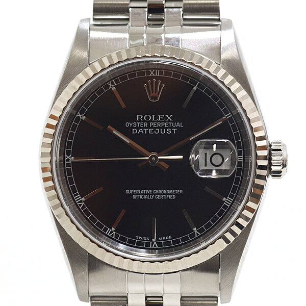 Other - ロレックス ROLEX デイトジャスト 16234 P番（2000年製） ブラック文字盤 自動巻き OH済【中古】