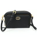 クリスチャン ディオール Christian Dior カロ ダブルポーチ ショルダーバッグ CD ロゴ カーフスキン S7431UBAE ブラック 【中古】S...