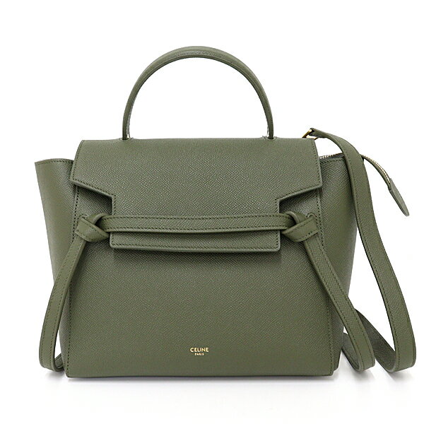 セリーヌ CELINE マイクロ ベルトバッグ 2WAY ハンドバッグ ショルダーバッグ 189153ZVA.31DO MICRO DARK OLIVE 未使用品