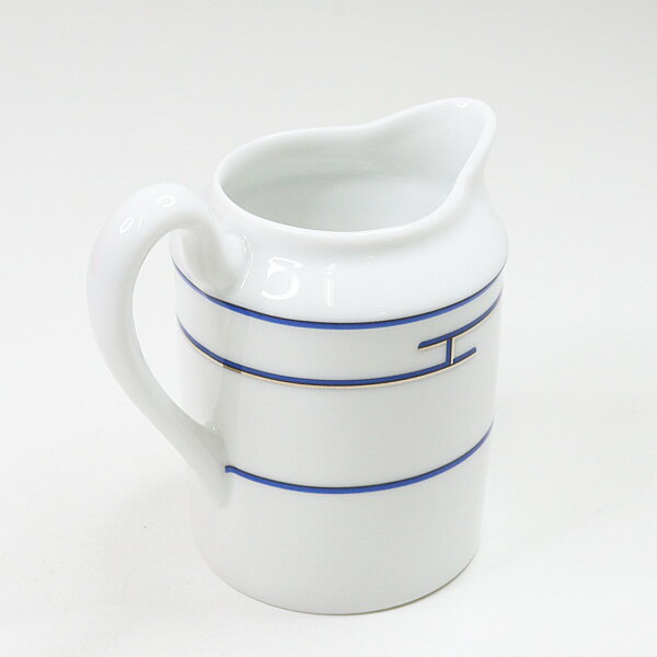 エルメス クリーマー リズム ティー＆コーヒータイム用テーブルウェア ポーセリン 磁器 ミルクピッチャー食器 ブルー 未使用品