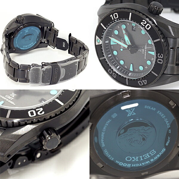 SEIKO セイコー プロスペックス メンズ腕時計 ダイバースキューバ ソーラー SBPK007 The Black Series Night Vision 未使用品