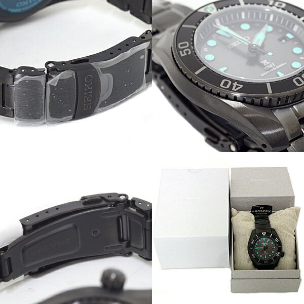 SEIKO セイコー プロスペックス メンズ腕時計 ダイバースキューバ ソーラー SBPK007 The Black Series Night Vision 未使用品