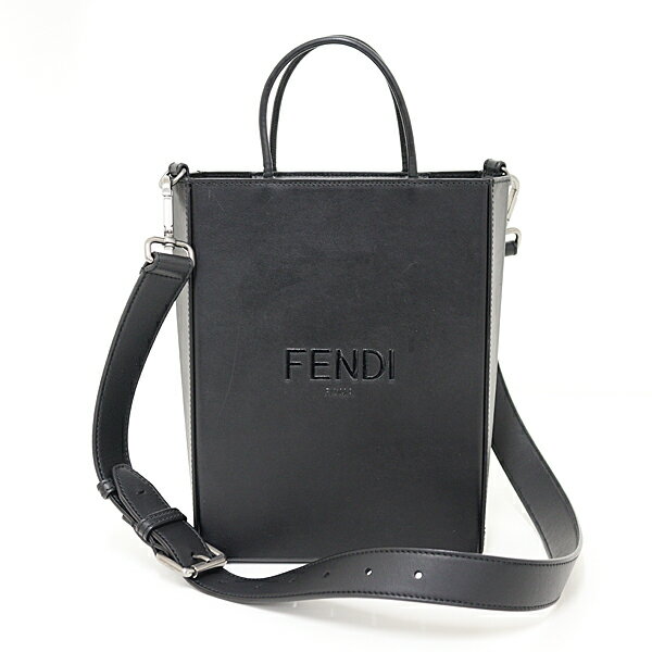 Rakuten - FENDI フェンディ ショッピングバッグ スモール ブラック 7VA512 2WAY ハンドバッグショルダーバッグ【中古】