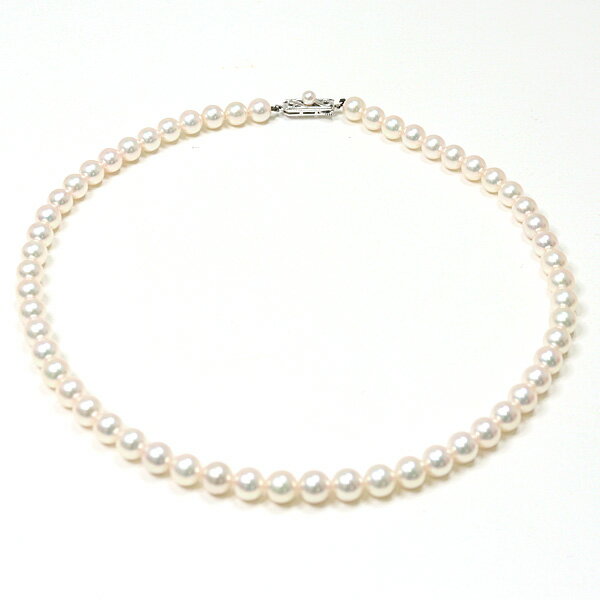 Rakuten - MIKIMOTO ミキモト パール ネックレス K14WG アコヤ真珠(7.0～7.5mm) 43cm【中古】