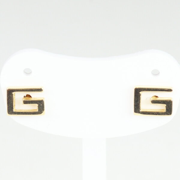 グッチ GUCCI G ロゴ ピアス K18YG イエ�