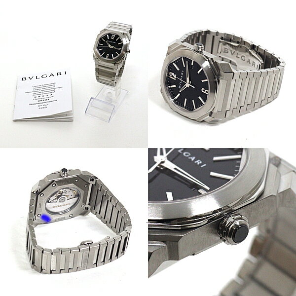 ブルガリ BVLGARI メンズ腕時計 オクト BGO41S ブラック文字盤 SS 自動巻き【中古】