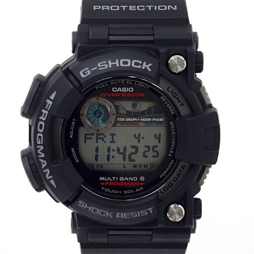 CASIO カシオ メンズ腕時計 Gショック GWF-1000-1JF フロッグマン ソーラー電波 200m潜水用防水【中古】 CASIO カシオ メンズ腕時計 Gショック GWF-1000-1JF フロッグマン ソーラー電波 200m潜水用防水【中古】