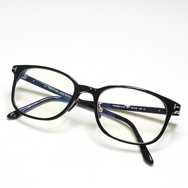 乐天商城 - TOM FORD メガネフレーム TF-5852-D-B 001 ブラック ブルーライトカット スクエア S【中古】