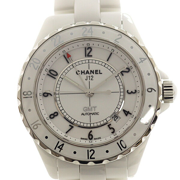 CHANEL シャネル メンズ腕時計 J12 GMT H2126 2000本限定 ホワイト文字盤 自動巻き【中古】