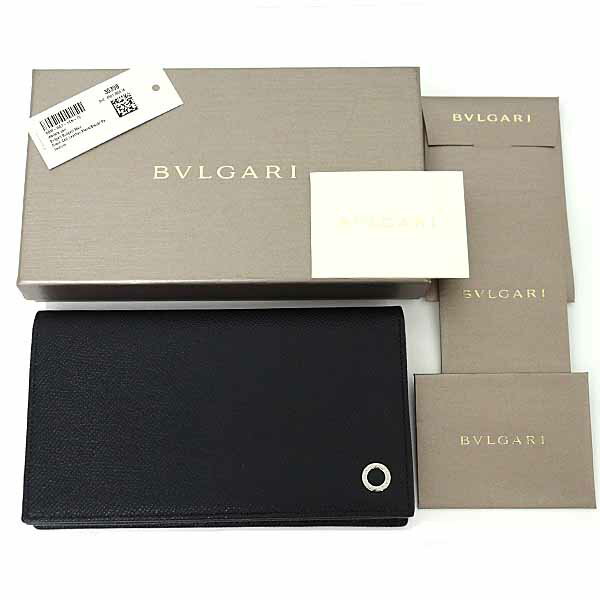 ブルガリ BVLGARI ブルガリ・ブルガリ マン 二つ折り長財布 カーフレザー 30398 ブ...