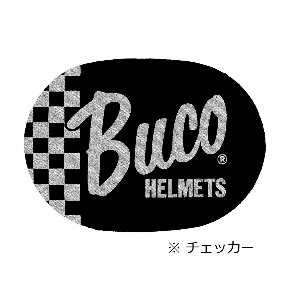  バイク ヘルメット BUCO インナーヘッドパッド 内装用 全3色 チェッカー フライングホイール ロゴ ビンテージ レイト商会