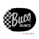 【今だけ全品ポイント2倍☆】 バイク ヘルメット BUCO インナーヘッドパッド 内装用 全3色 チェッカー フライングホイール ロゴ ビンテージ レイト商会