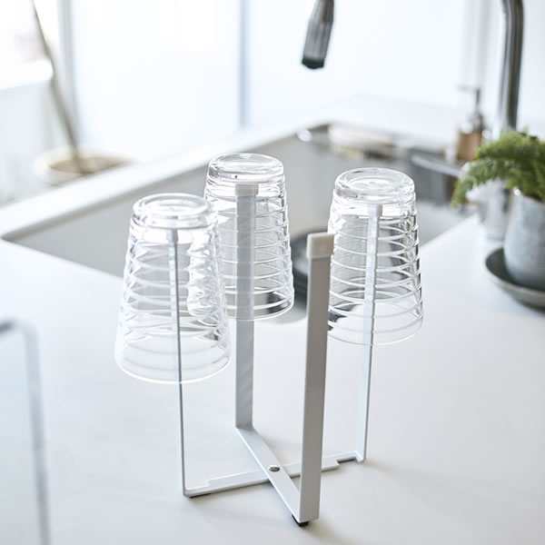 袋 ホルダー ポリ袋 ごみ箱 エコホルダー tower ポリ袋エコホルダー タワー ポリエコ 台所 ゴミ袋 引っ掛け 三角コーナー ホワイト ブラック モノトーン 山崎実業 タワーシリーズ キッチン キッチンスタンド [2]