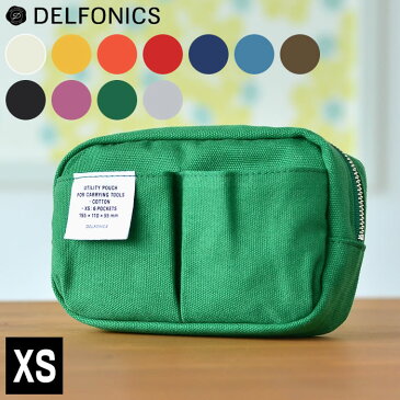 バッグインバッグ インナーキャリング XS キャンバス ポーチ DELFONICS デルフォニックス A7 帆布 無地 ポシェット 布 化粧ポーチ スマホ ポーチ ショルダー 小物入れ メンズ レディース 男女兼用 小さめ おしゃれ