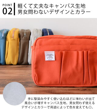 バッグインバッグ インナーキャリング M キャンバス ショルダー DELFONICS デルフォニックス A5 帆布 無地 ポシェット 布 化粧ポーチ スマホ ポーチ ショルダー 小物入れ メンズ レディース 男女兼用 ショルダーバッグ おしゃれ