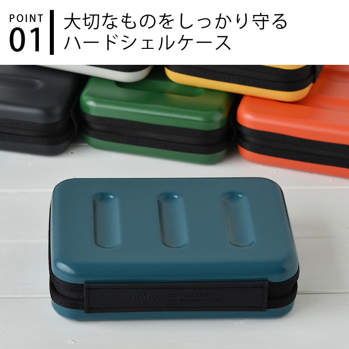 【7/10はポイント最大10倍祭♪】ガジェットポーチ ハード ガジェットケース かわいい ネーエ ハードシェルケース L GB278 ポーチ テレワーク 在宅 フリーアドレス 整理 おしゃれ トラベルポーチ nahe 持ち運び レディース HIGHTIDE ハイタイド おしゃれ 小物 収納 kaedesou-10012037 楓奏(ナチュラル雑貨かえでそう) サンプル画像3