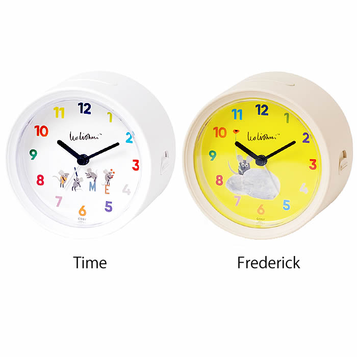 目覚まし時計 置き時計 レオ・レオニ アラームクロック フレデリック Time Frederick スイープムーブメント おしゃれ プレゼント 子供 北欧 インテリア キャラクター スヌーズ機能付き 寝室 シンプル かわいい アナログ [2]