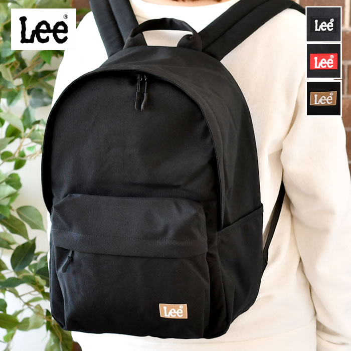 【1月25日はポイント最大10倍祭♪】リュック レディース Lee リー リュック PRAY2 320-3726 リュック メンズ バックパック おしゃれ 女子 男子 学生 カジュアル 黒 ブラック デイパック アウトドア ポケット 通勤 通学 リュックサック シンプル 軽量 普段使い