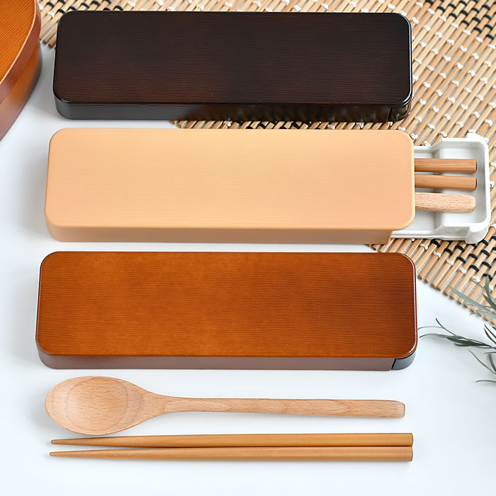 【11月25日ははポイント最大10倍祭♪】箸 スプーン セット たつみや 18.0 木目スライドスプーン&箸セット スプーン 箸セット お弁当 スライド 大人 ...