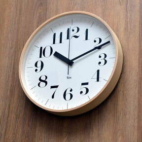 【4/25は全品ほぼP10倍♪】レムノス Lemnos 掛け時計 電波時計 リキクロック riki clock RC 305mm おしゃれ 北欧 木製 壁掛け 壁掛け時計 掛時計 時計 デザイナーズ ウォールクロック