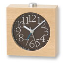 レムノス Lemnos 置き時計 目覚まし時計 エーワイアラームクロック AY alarm clock スイープムーブメント 音がしない 連続秒針 おしゃれ 北欧 木製 アラーム 目覚まし 子供 ライト 光 置時計 卓上 時計