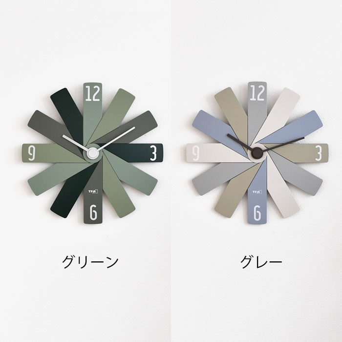 掛け時計 おしゃれ 音がしない 掛時計 ノア精密 CLOCK IN THE BOX 掛け時計 プレゼント 北欧 くすみカラー インテリアクロック 壁掛け時計 アナログ ギフト インテリア TFA 静か 時計 組み立て式 静音 シンプル [2]