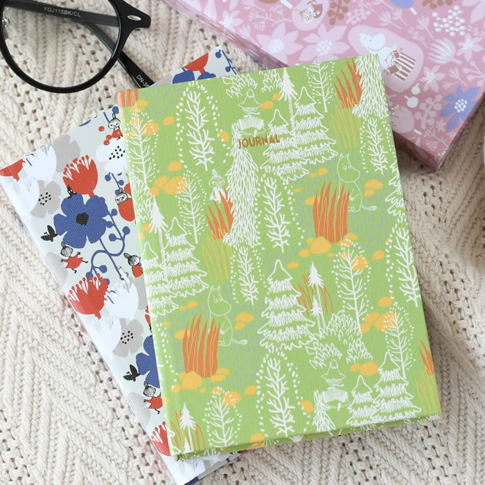 日記帳 かわいい イージージャーナル B7 ムーミン フリータイプ ノート ダイゴー 日本製 ダイアリー 軽量 コンパクト 日付なし リトルミイ スナフキン 持ち運び 携帯 育児日記 おしゃれ メモ 記録 整理 連用日記