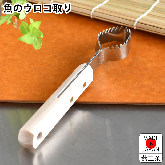 Rakuten - ウロコ取り 魚 カンダ 魚 うろこ取り 燕三条 調理器具 日本製 鮮魚 捌く 釣り ステンレス アウトドア 鱗 魚料理 下ごしらえ 内臓 1尾まるごと
