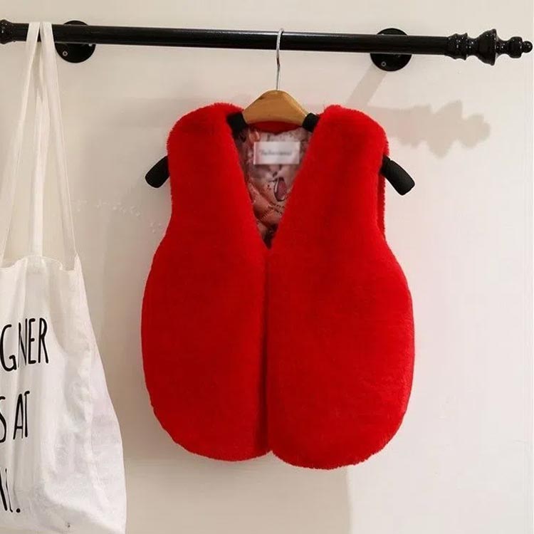 ノースリーブ ベスト 子供服 ふわうわ キッズ ジュニア ジレ もこもこ 冬 防寒 女の子 厚手 前開き ミドル丈 あったか アウター 羽織り 春 ファーベスト 秋 羽織り ファーベスト 保温 こども 暖かい 子ども服 お洒落 フェイクファーベスト 秋 ベビー 通園 通学 送料無料