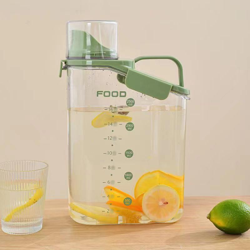 乐天商城 - 2L 2.8L お茶ポット 冷水筒 ピッチャー 耐熱 耐冷 大容量 水差し 洗いやすい 麦茶ポット 家庭用 業務用 透明 丈夫 耐久性 一人暮らし 家族 冷蔵庫に入れる