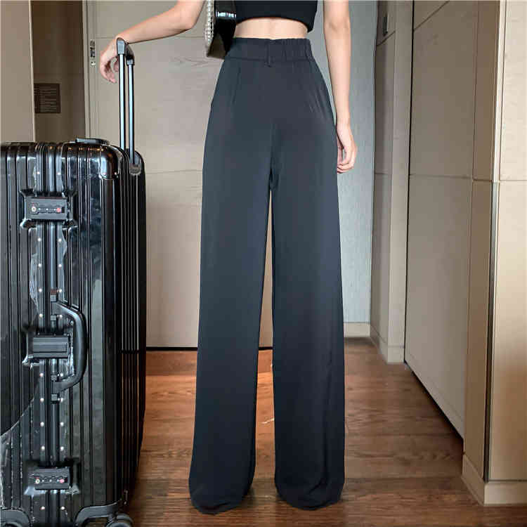 ワイドパンツ レディース スラックス ハイウエスト 美脚 オフィス カジュアル 春夏