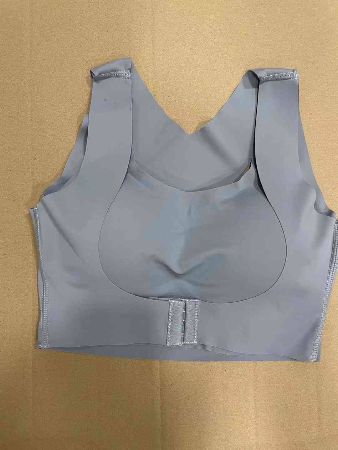 乐天商城 - ブラジャー 姿勢矯正 補正ブラ ワイヤレスブラ 猫背矯正 シームレスブラ スポーツブラ フロントホック 補正下着 大きいサイズ
