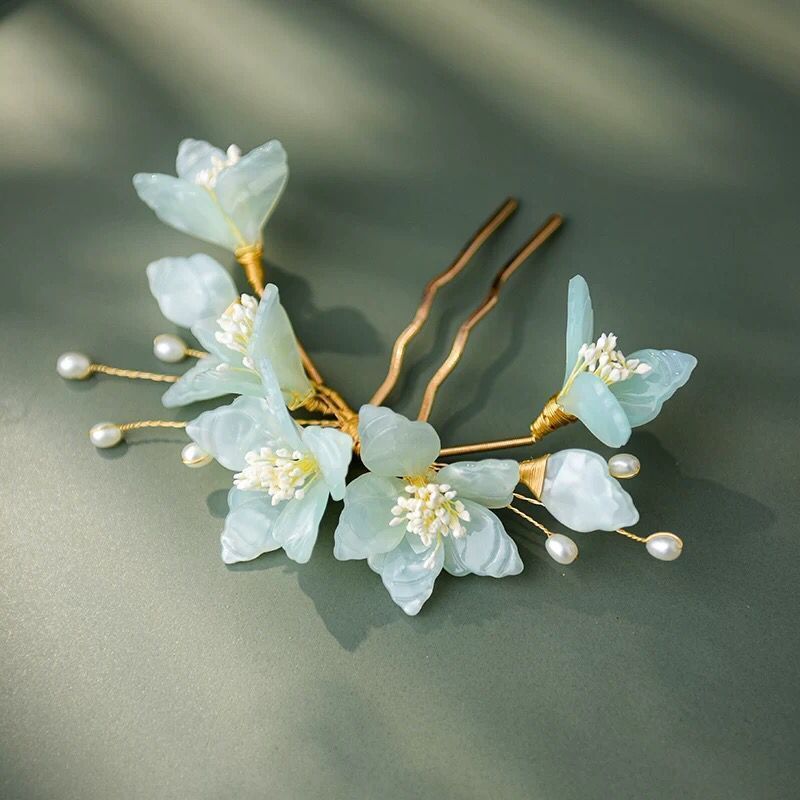 髪飾り かんざし 簪 ヘアアクセサリー ヘアコーム ヘアピン 花 髪留め Uピン 和装 洋装 結婚式 留袖 振..