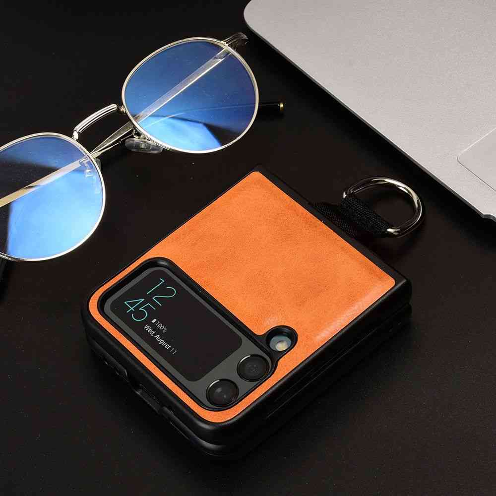 送料無料 galaxy z flip4 ケース galaxyzflip3 カバー 折りたたみ型スマホ ケース 2重構造 耐衝撃 持ちやすい スマホリング付き 全面保護 ケース 背面カバー