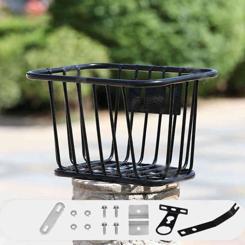 送料無料 自転車 カゴ バスケット ワイヤーバスケット キャリア付 自転車用アクセサリー クロスバイク マウンテンバイク スポーツ アウトドア 自転車パーツ