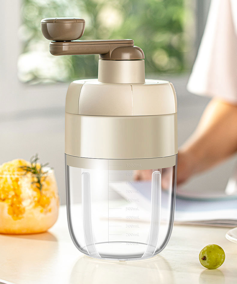 送料無料 手動ふわ雪かき氷器 製氷カップ付き 手動式かき氷機 手動かき氷メーカー ...