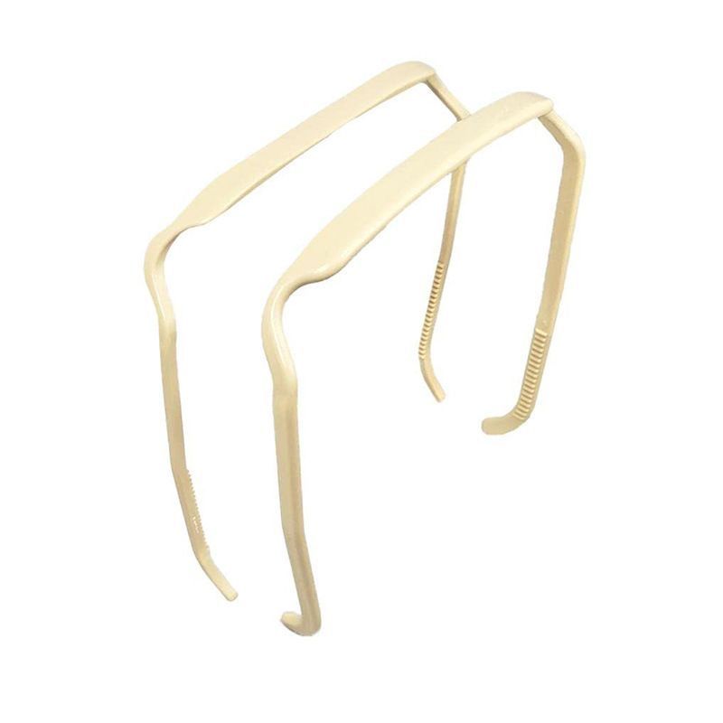 送料無料 カチューシャ 痛くない いたくない コーム 樹脂素材 前髪 スクエア 細カチューシャ メガネ可 ..