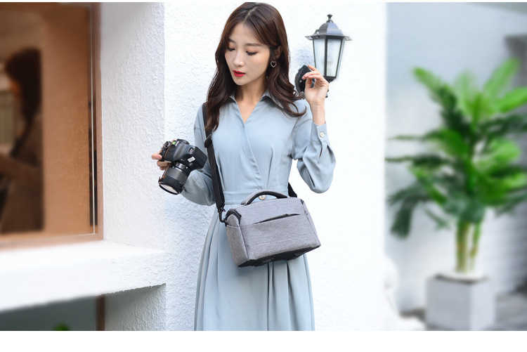 カメラバッグ ショルダーバッグ コンパクト 軽量 撥水加工 一眼レフカメラ 撮影バッグ 日常用 ドローン用 デジタルカメラ 旅行用 小物入れ カメラマン