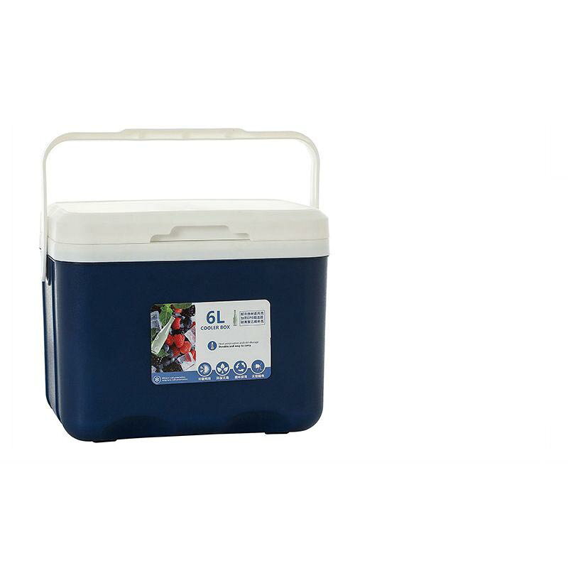 クーラーボックス 小型 6L クーラーバッグ クーラーBOX コンパクト クーラーバスケット 氷 保冷力 飲み物 冷やす 持ち手 BBQ アウトドア ピクニック レジャー用 釣り 部活 おしゃれ 防災 キャンプ [2]