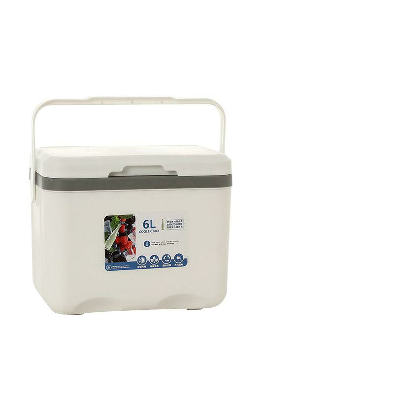 クーラーボックス 小型 6L クーラーバッグ クーラーBOX コンパクト クーラーバスケット 氷 保冷力 飲み物 冷やす 持ち手 BBQ アウトドア ピクニック レジャー用 釣り 部活 おしゃれ 防災 キャンプ [3]