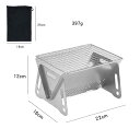 バーベキューコンロ 焚き火台 アウトドアコンロ 折りたたみ BBQコンロ 1台2役 ファイアグリル ステンレス 小型 1人 2人 組み立て簡単 キャンプ BBQ アウトドア用品
