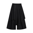 袴パンツ 韓国 黒 体系カバー モード系 メンズ ワイドパンツ 個性的 レディース 高級感 スカンツ 無地 ビッグシルエット ドレープ ストリート系
