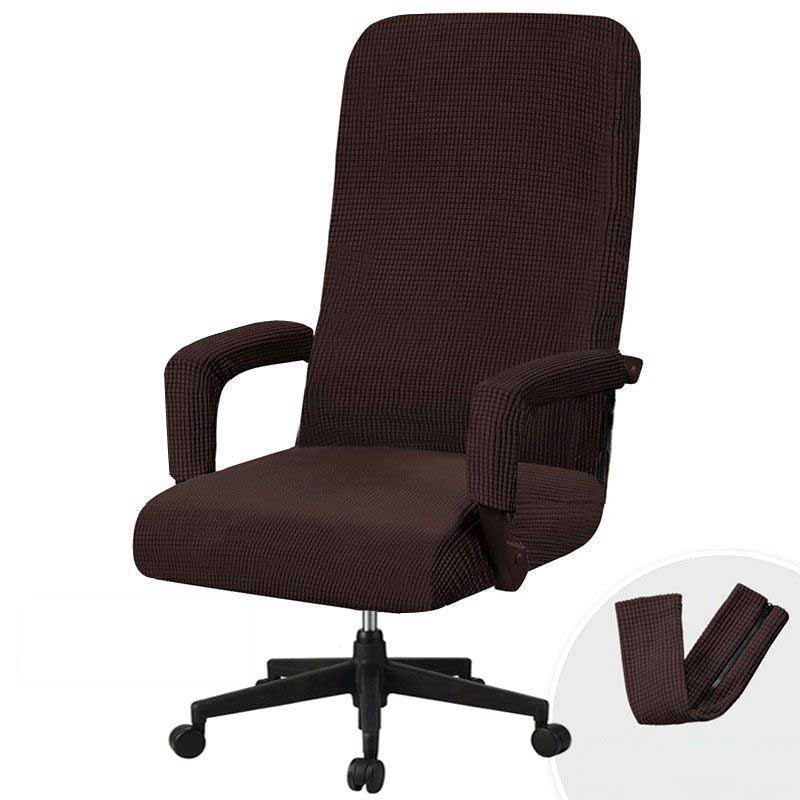 オフィス用 椅子カバー 背もたれ チェアカバー オフィスチェアカバー デスク チェア ストレッチ フィッ..