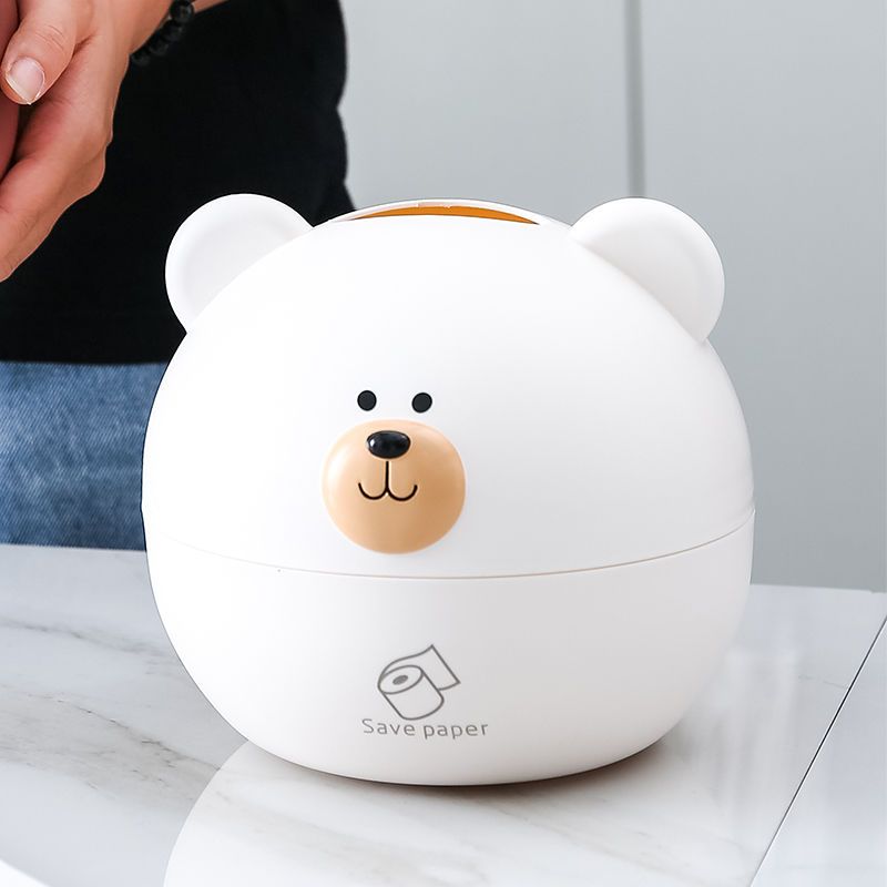 ティッシュケース 熊 ペーパーポット トイレットペーパー 丸型 ティッシュホルダー ティッシュカバー かわいい ボックスティッシュ アクセサリー 家用デスクトップ 収納 オフィス 生活ティッシュスタンド 送料無料 [2]