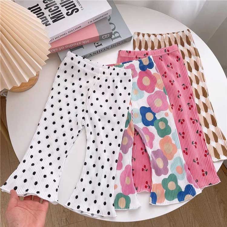 送料無料 フレアパンツ 子供 2枚セット フレアレギンス レギンス 冷感レギンス ス...