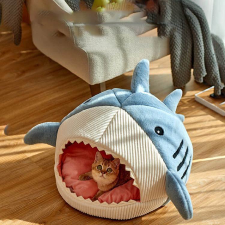 かわいいサメハウス ベッド おしゃれ ドーム型 犬 ハウス 水洗え ペットベッド マット 折りたたみ 猫ハウス 犬ハウス 室内 冬 ふわふわ 暖か ドームハウス ペットハウス かわいいサメハウス 室内用 暖かい 保温防寒 ぐっすり眠れる 小型犬用