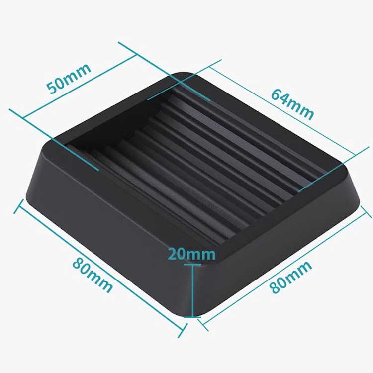 衝撃吸収 オフィスチェア 5個入り 家具 ワゴン ストッパー キャスターストッパー 固定脚 防音 冷蔵庫 車輪止め OAチェア デスクチェア 床 傷防止 テーブル ゴム デスク 防災 キャスターストッパー 耐震 地震対策 椅子 グッズ 事務椅子 学習椅子 パソコンチェア イス いす kaedeya-10003436 かえで屋 サンプル画像2